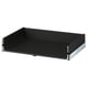 Black KNIVSHULT drawer, modern design, durable steel & particleboard, sleek finish, self-closing, smooth edges.