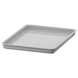 Grey plastic container, flat, minimalist.