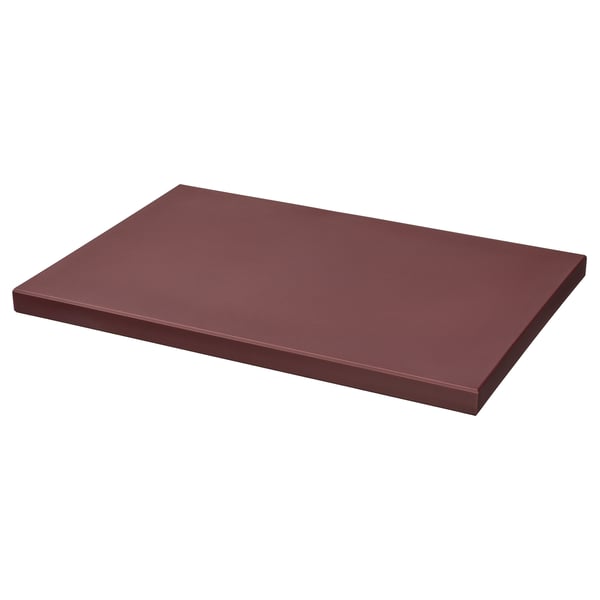 KUSTHOPPARE Chopping board, brown-red, 38x25 cm