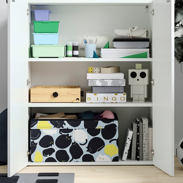 LASTARE Storage combination, white, 80x42x101 cm