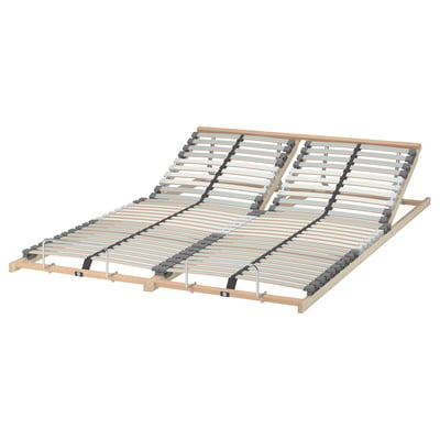 LÖNSET Slatted bed base, adjustable, 140x200 cm