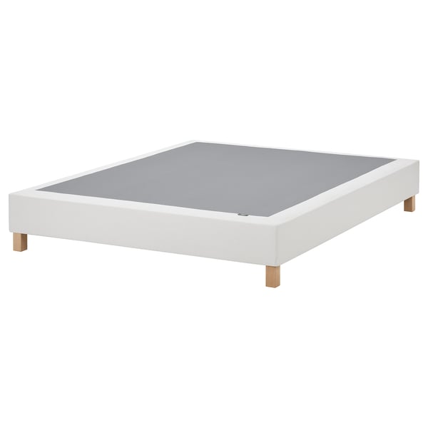 LYNGÖR Spring mattress base, incl leg/white, 140x200 cm