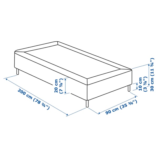 Illustration with measurements for the product: LYNGÖR.