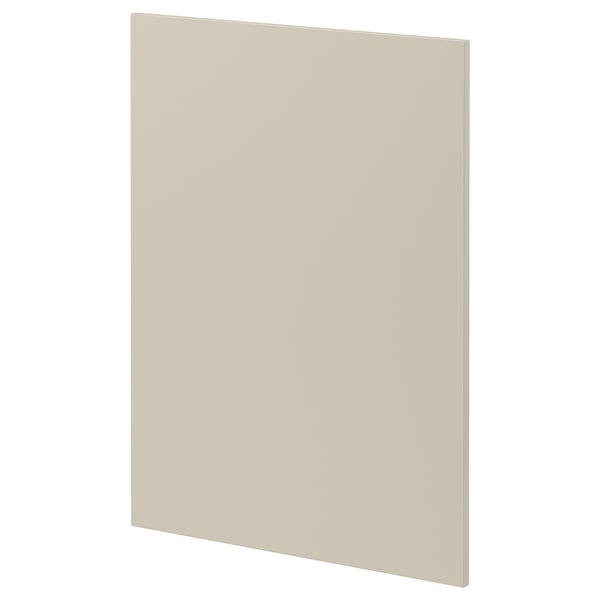 An upright beige smooth panel from IKEAs METOD kitchen system, rectangular with clean edges.