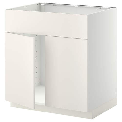 White ikea METOD kitchen cabinet, rectangular, modern design.