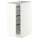METOD Base cabinet with wire baskets, white/Aspudden matt white, 40x60 cm