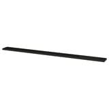 MITTZON black shelf, slim rectangle design, fiberboard material.
