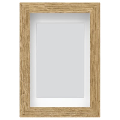 RÖDALM picture frame: light wood colour, rectangular shape, simple design with front protection.