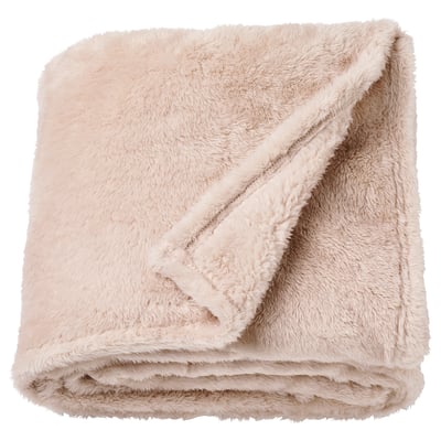 ROSTLÖNN Throw, light pink, 150x200 cm
