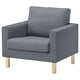 SALTSJÖBADEN Armchair, Gunnared medium grey