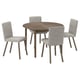 SKANSNÄS / TONSTAD Table and 4 chairs, brown beech/Viarp beige/brown beech, 115/170 cm