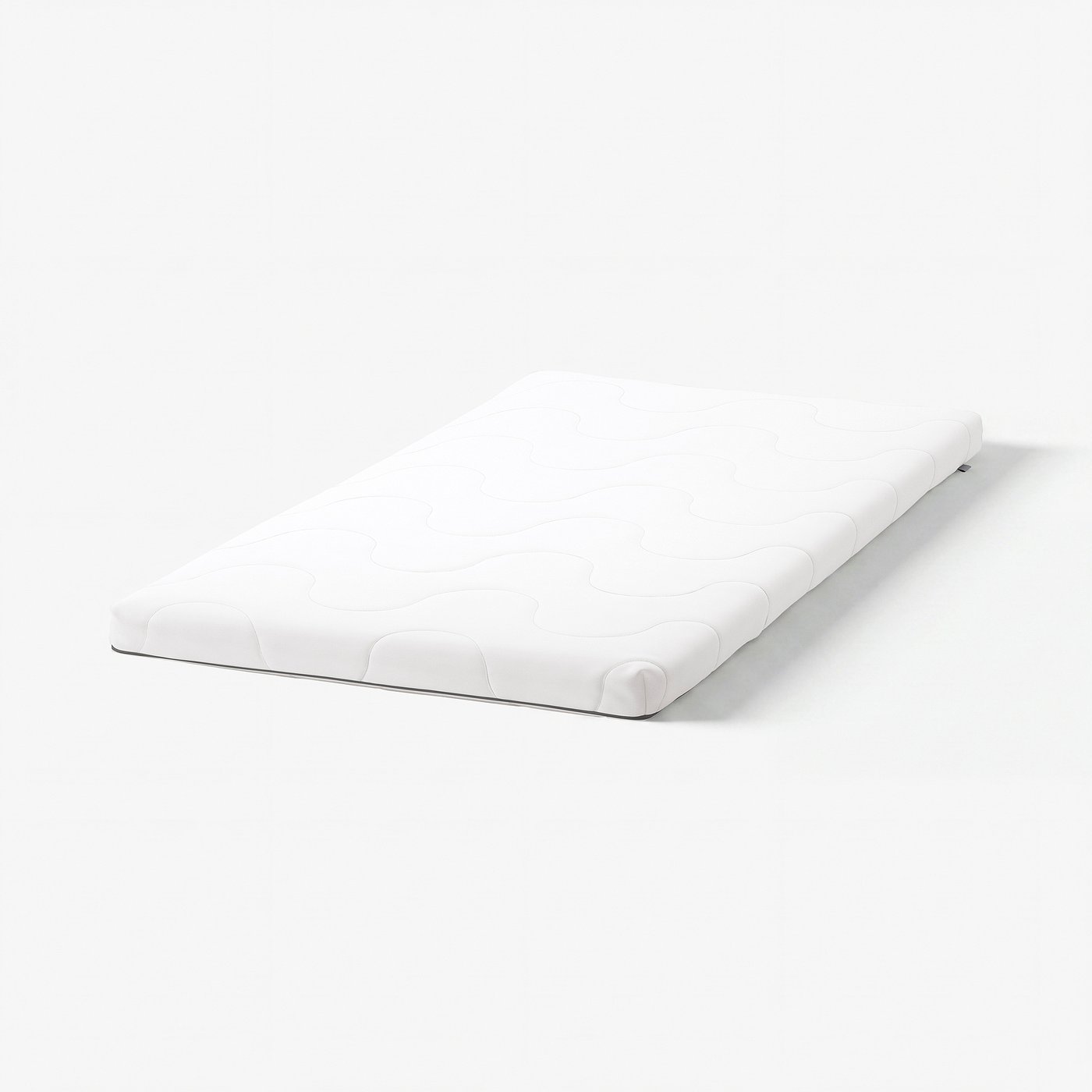 SKÖNAST firm white baby mattress, rectangular, easy-to-clean, child-safe zip.