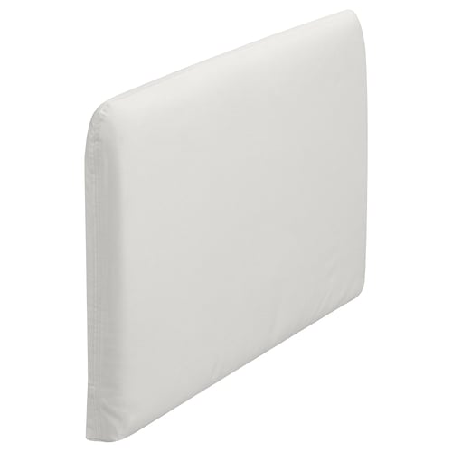 SÖDERHAMN cushion: white, square, upholstered cotton.