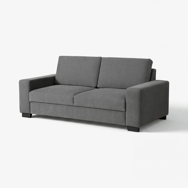 SÖRVALLEN grey fabric sofa, modern & minimalist design, comfortable & sturdy build.