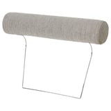 SÖRVALLEN neck support: grey, cushioned, u-shaped, metal base.