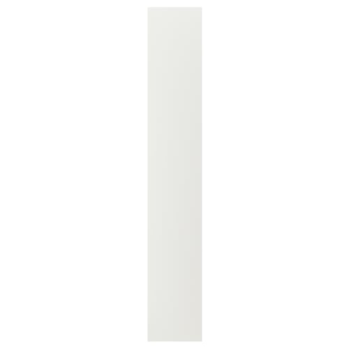 STENSUND white cover panel, acrylic paint on fibreboard, rectangular with grooved panels.