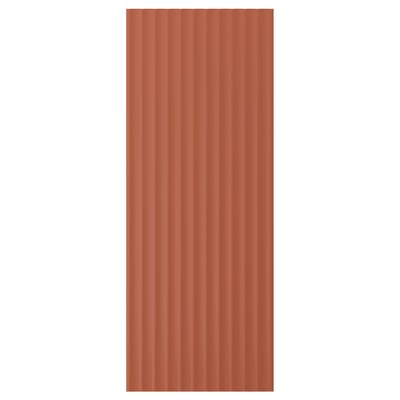 TERRSJÖ Cover panel, red-brown wave pattern, 39x101 cm