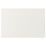 VEDDINGE white kitchen cabinet, sleek, modern clean lines, fiberboard & smooth paint.