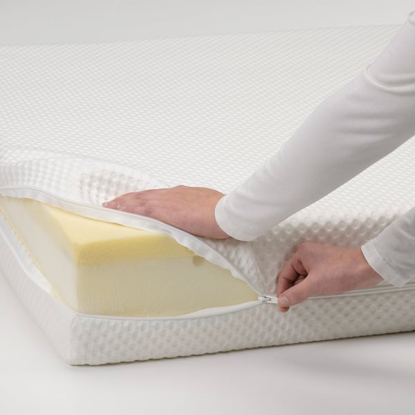 ÅBYGDA Matelas en mousse, ferme/blanc, 180x200 cm