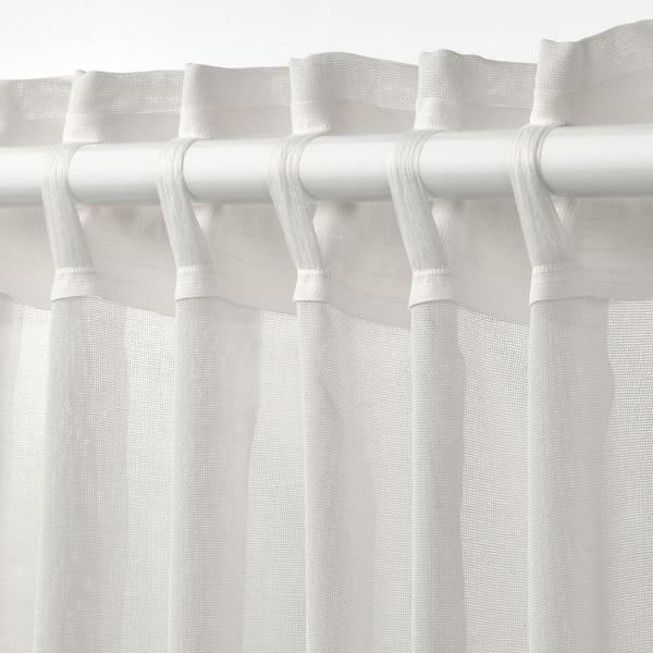 ÄNGSFRYLE Rideau voilage, 1pc, blanc/ruflette, 300x300 cm