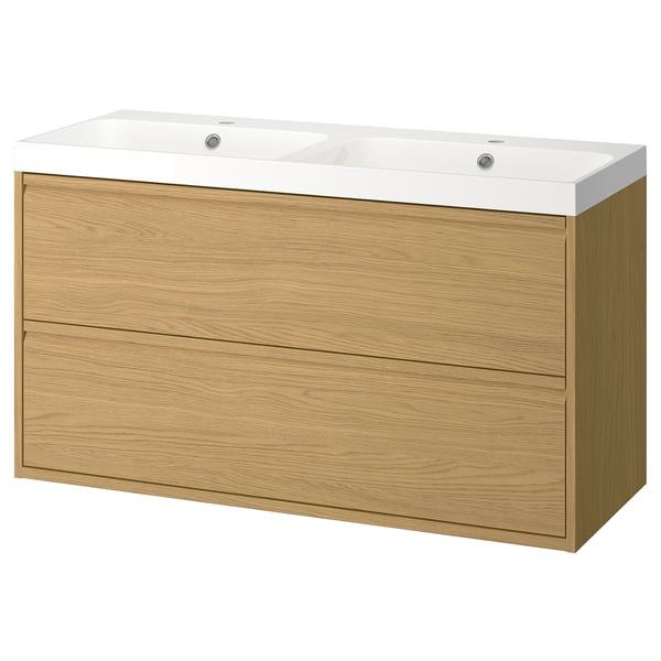 ÄNGSJÖN / BACKSJÖN Meuble lavabo avec tiroirs/vasque