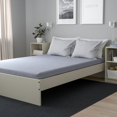 ÅGOTNES Matelas en mousse, ferme/bleu clair, 140x200 cm