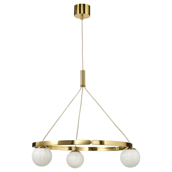 AKTERSPRING Suspension, opalin verre/laitonné, 73 cm