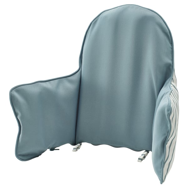 ANTILOP Coussin d'appui et housse, bleu/blanc rayé