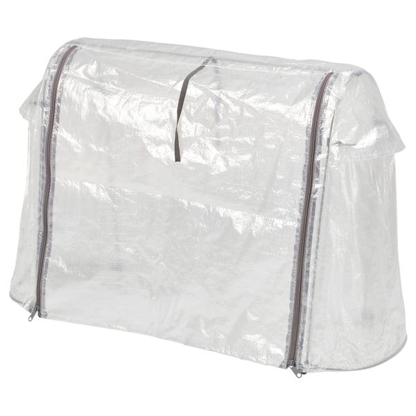 ASPAREN Housse pour jardinière, extérieur/blanc transparent, 83x51x31 cm