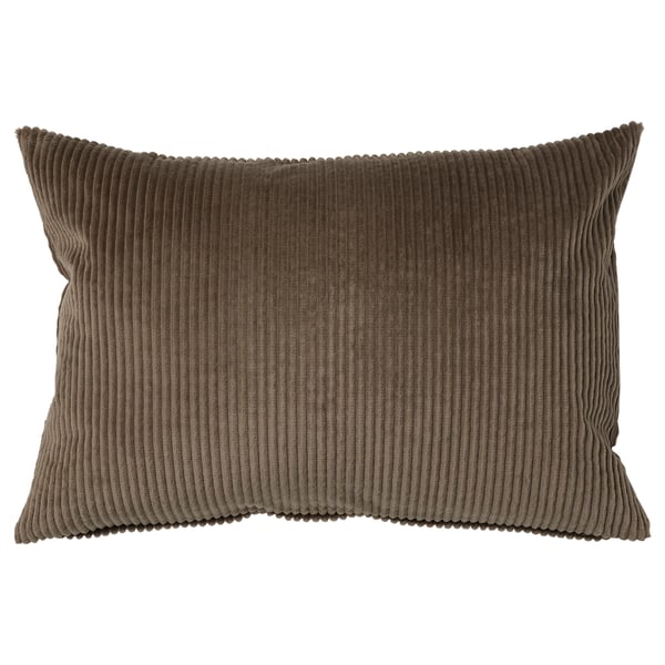 ÅSVEIG Housse de coussin, gris brun, 40x58 cm
