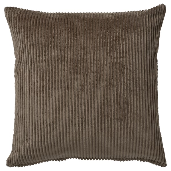 ÅSVEIG Housse de coussin, gris brun, 50x50 cm