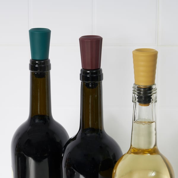 AUXID Bouchon de bouteille, lot de 3, multicolore