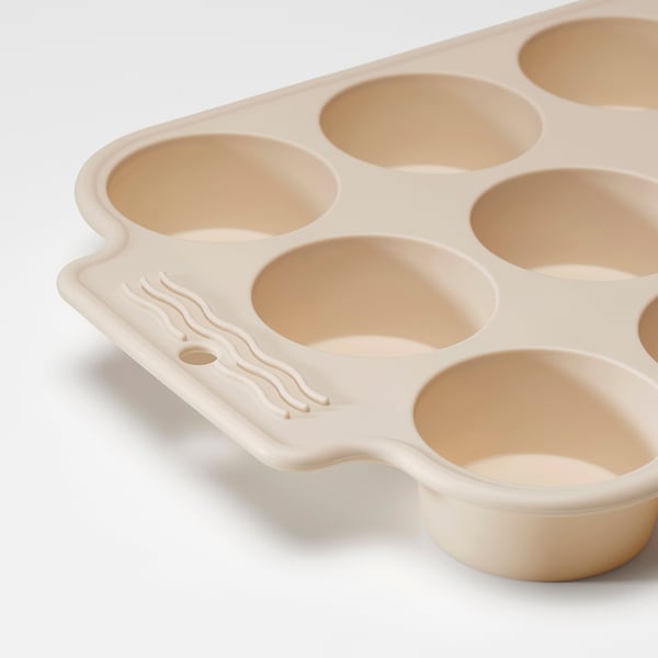 BAKTIDER Moule à muffins, beige clair, 35x23 cm