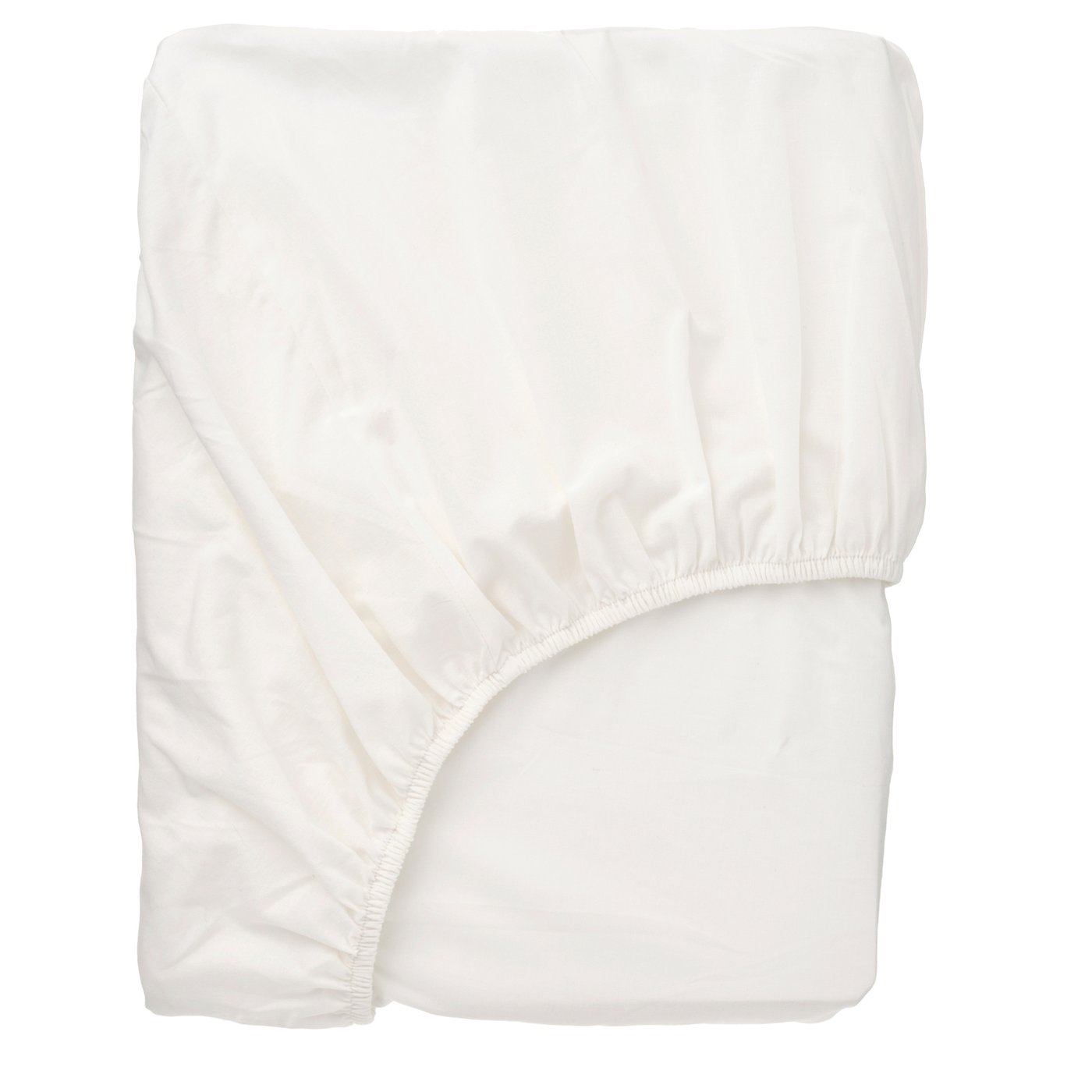 BALSAMPOPPEL Drap housse, blanc, 160x200 cm