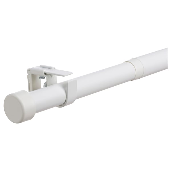 BEKRÄFTA Set tringle à rideaux, blanc, 120-210 cm 28 mm