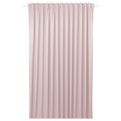 BENGTA Rideau occultant, 1 pièce, rose clair/ruflette, 210x300 cm