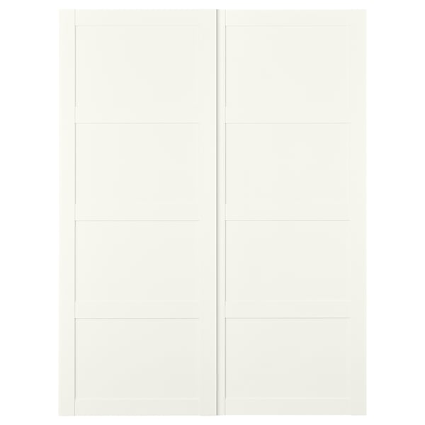 BERGSBO Jeu 2 ptes coul, blanc, 150x201 cm