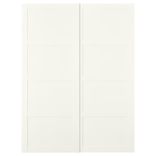 BERGSBO Jeu 2 ptes coul, blanc, 150x201 cm