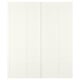BERGSBO Jeu 2 ptes coul, blanc, 200x236 cm
