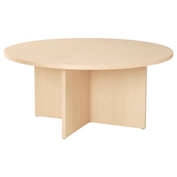 BERGSHYTTAN Table, effet teinté plaqué bouleau, 165 cm