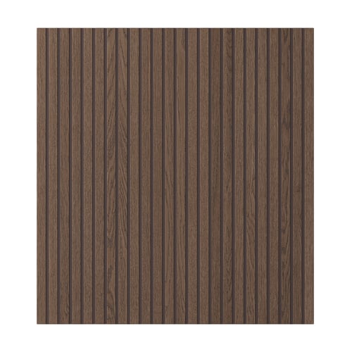 BJÖRKÖVIKEN Porte, brun placage chêne teinte, 60x64 cm
