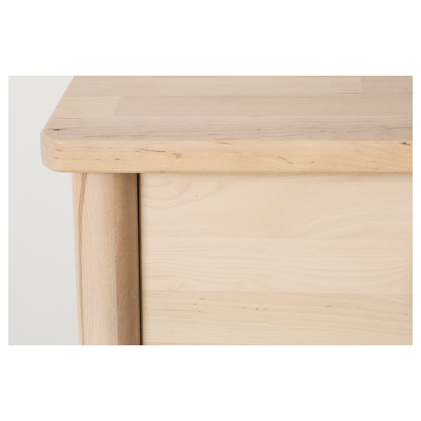 BJÖRKSNÄS Commode 5 tiroirs, bouleau, 90x47x90 cm