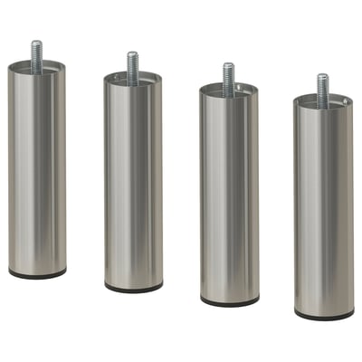 BJORLI Pied, couleur acier inox, 12.5 cm
