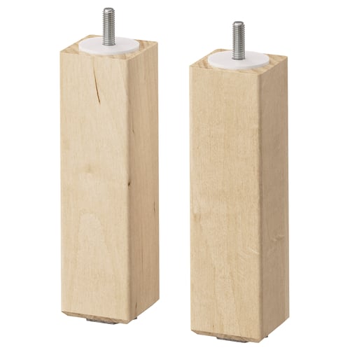 BJURVALLA Pied, bouleau, 17 cm