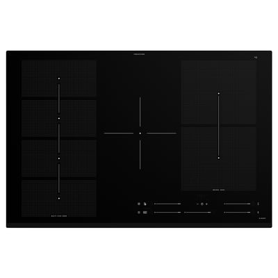 BLIXTSNABB Plaque de cuisson à induction, IKEA 700 noir, 78 cm