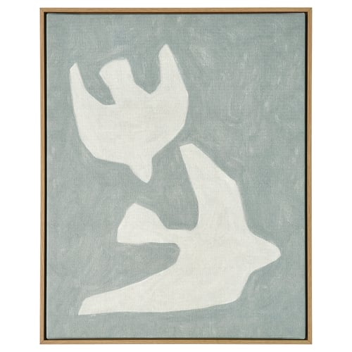 BLODFLÄDER Tableau, deux oiseaux, 40x50 cm