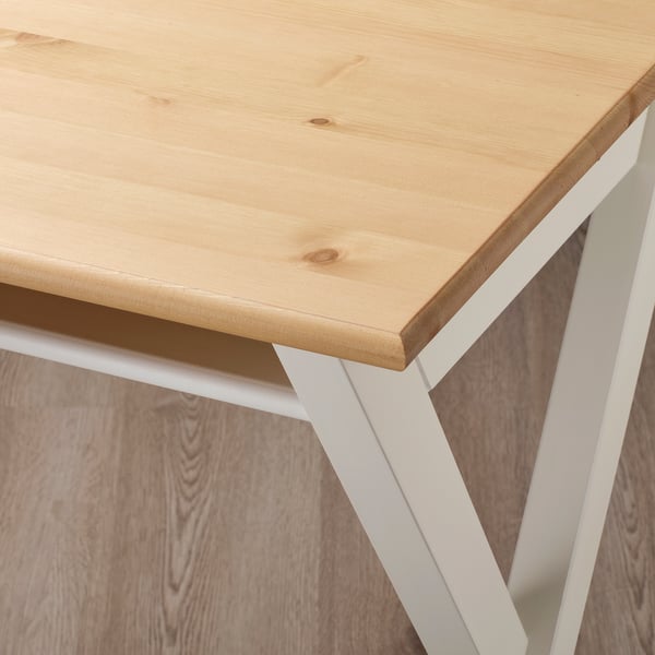 BOLLPOJKE Bureau, pin/blanc, 90x55 cm