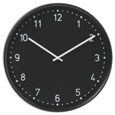 BONDIS Horloge murale, noir, 38 cm