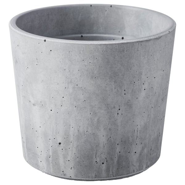 BOYSENBÄR Cache-pot, intérieur/extérieur gris clair, 9 cm
