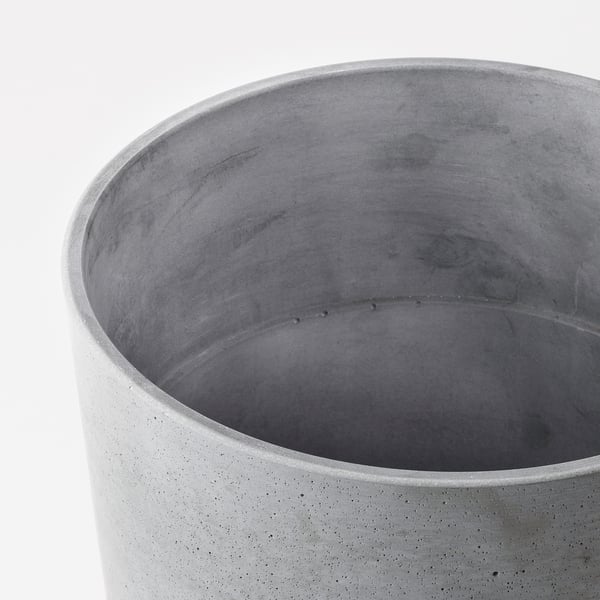 BOYSENBÄR Cache-pot, intérieur/extérieur gris clair, 24 cm